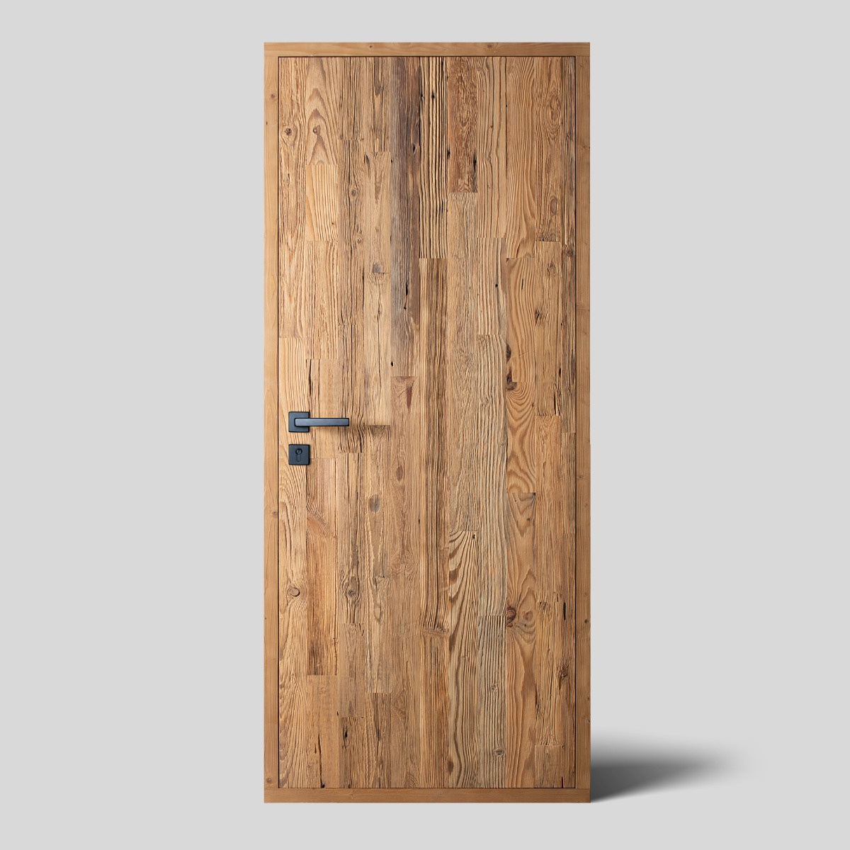 Weathered wood door